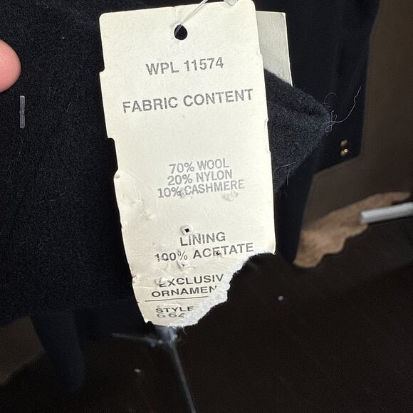 Dumas Cashmere Blend Black Blazer Women’s 14 NWT Made in USA Wool Jacket 80s - Picture 13 of 14